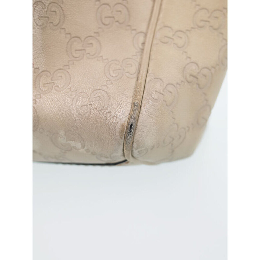 Gucci Guccissima Leather Sukey Tote Shoulder Bag White - Picture 6 of 9